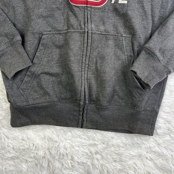 Vintage Y2K Ecko UNLTD Hoodie Mens Size Small Gray/Red Spell Out Rhino Logo 1972 - Picture 6 of 16